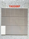 Gạch thẻ nâu bóng phẳng KT 75x150mm TA0306P