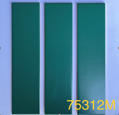 Gạch Thẻ 75x300mm Xanh Lá Cây Mờ Phẳng 75312M