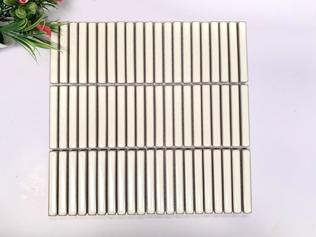 Gạch Mosaic que trắng ngọc 12*92mm CT1910