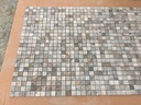 Mosaic đá màu vàng dăm kết chip 23x23mm mã M14A