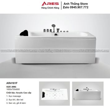 [AR0161F] Bồn tắm Ares ACRYLIC cao cấp AR0161F