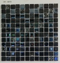 Gạch mosaic kính mix gốm đen FF6019