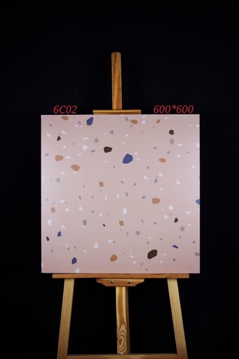 [6C02] Gạch Terrazzo 600x600mm Men Matt 6C02