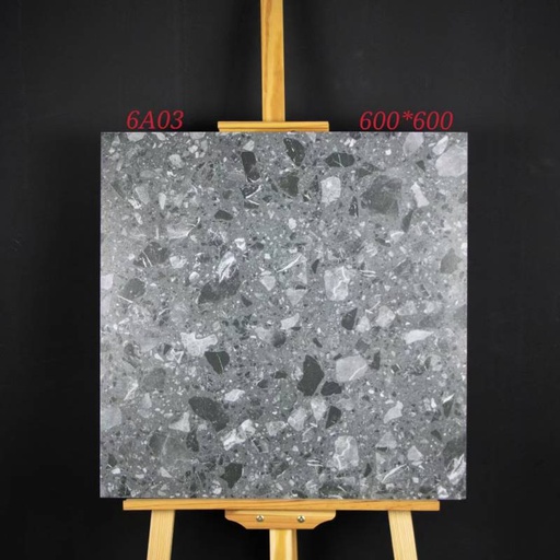 [6A03] Gạch Terrazzo 600x600mm Men Matt 6A03