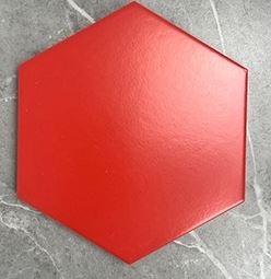 [M23210] Gạch lục giác màu đỏ 200*230*115