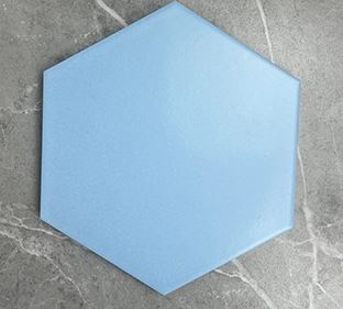 [M23204-B] Gạch lục giác xanh da trời 200*230*115