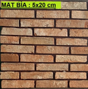 Gạch Giả Cổ Mặt Bìa Kích Thước 5x20cm