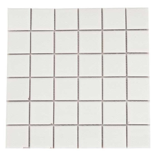 [48021] Gạch mosaic gốm trắng chip 48*48mm 48021