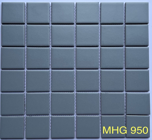 [MHG 950] Gạch Mosaic Gốm Sứ Màu Xám MHG 950