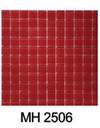 Gạch Mosaic Thủy Tinh 25x25mm Màu Đỏ