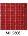 Gạch Mosaic Thủy Tinh 25x25mm Màu Đỏ