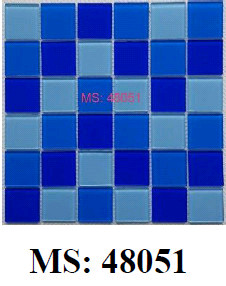 [48051] Gạch Mosaic Kính Chíp 48x48mm mã 48051