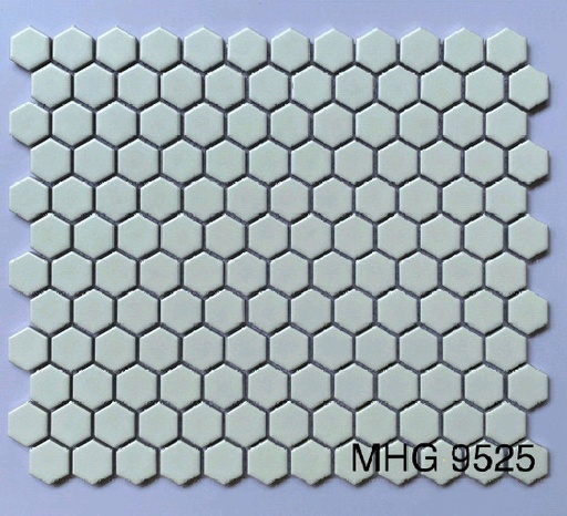 [MHG 9525] Gạch Mosaic Lục Giác 23x26 Màu Trắng MHG 9525